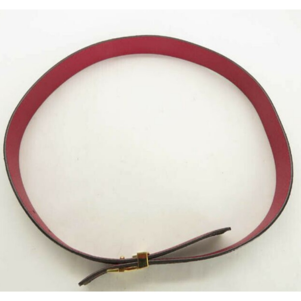 💯AUTH  LOUIS VUITTON LV BUCKLE CEINTURE BELT - Picture 7 of 8